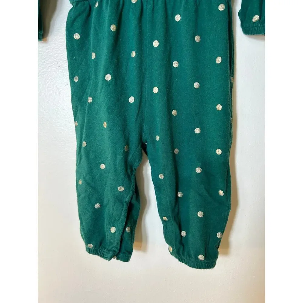 OLD NAVY Girl’s Printed Long Sleeve Jumpsuit / Size: 12-18 Months